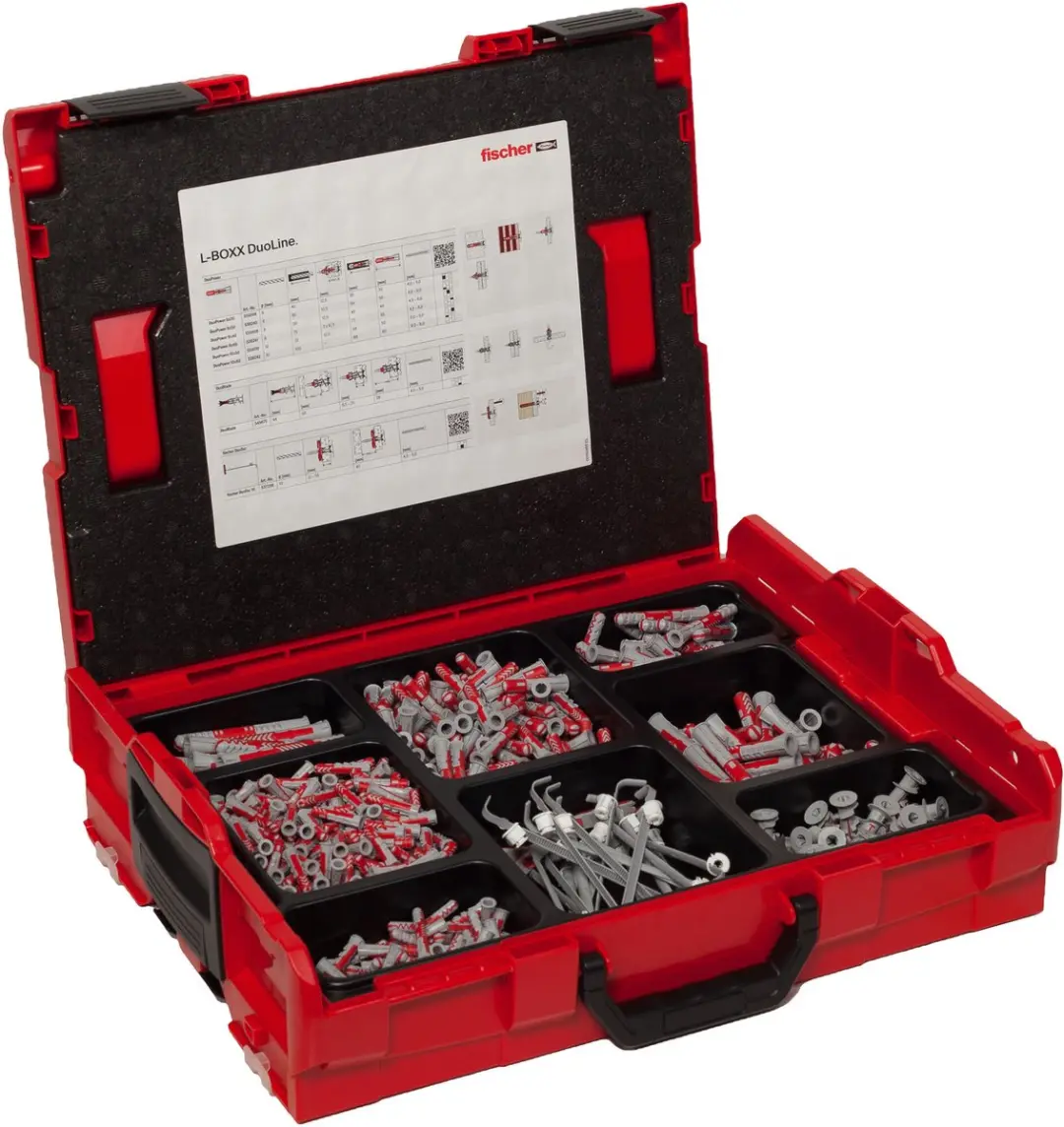 Fischer DuoPower Plugset L-BOxx 102 560491 - 833 Stuks - Wit