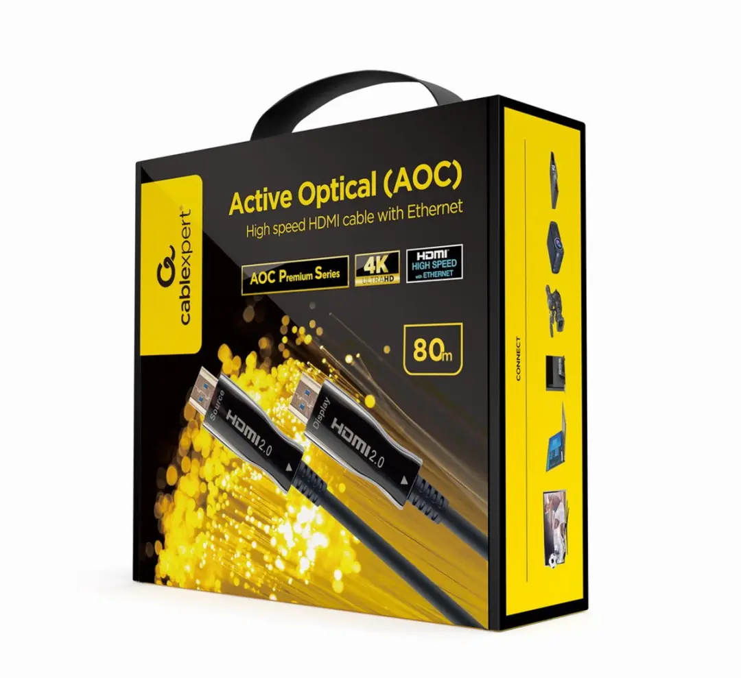 Cablexpert AOC Premium HDMI Kabel 80m - Zwart