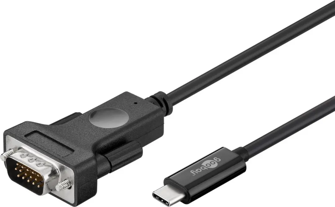 Goobay USB-C naar VGA Monitor Kabel 1.8m - Zwart