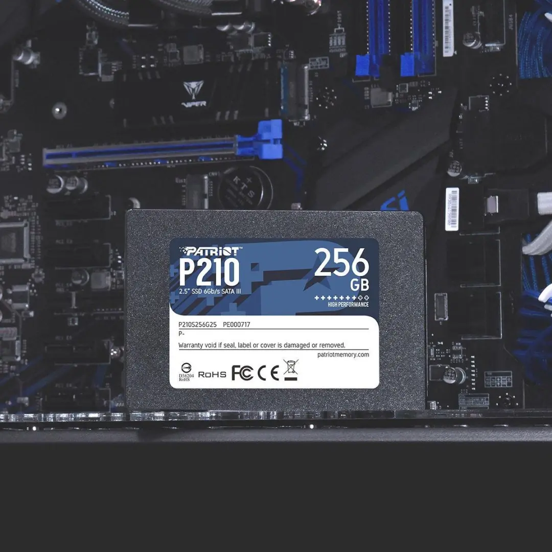 Patriot Memory P210 SSD 256GB - 2,5" SATA - tot 520 MB/s