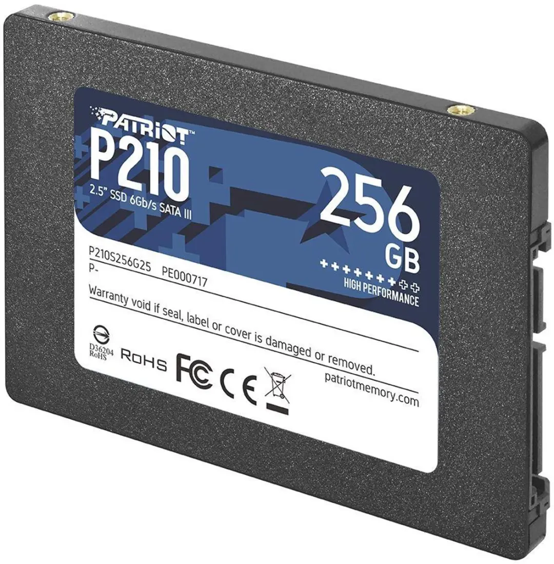 Patriot Memory P210 SSD 256GB - 2,5" SATA - tot 520 MB/s