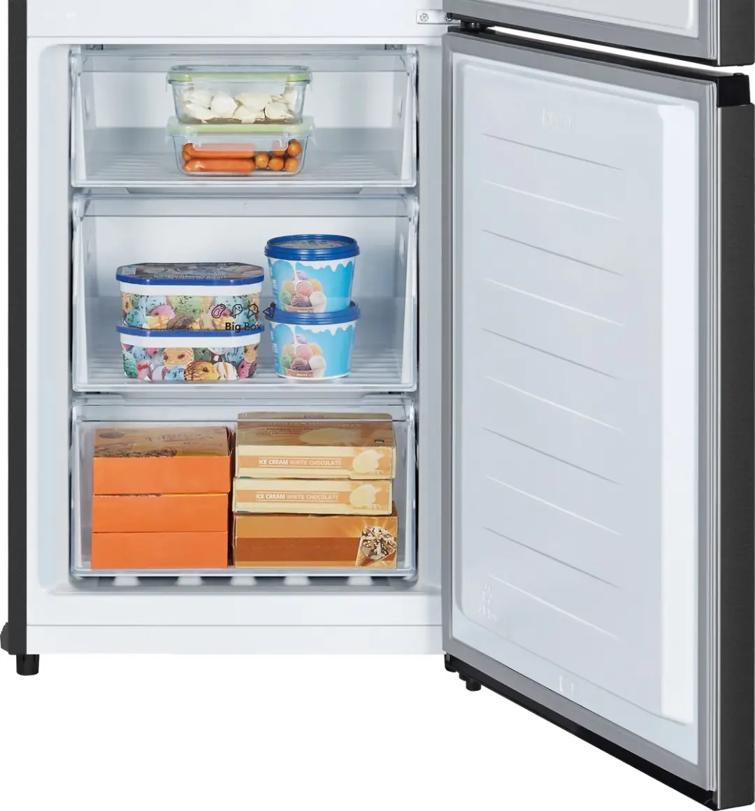 Hisense RB3N300NEFA Vrijstaande Koel-vriescombinatie 304L - Zwart