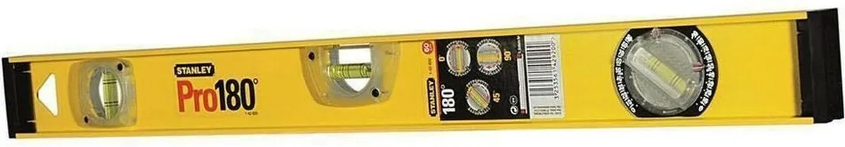 Stanley Waterpas I-Beam 600mm 3L - 180° Libel - 3 Libellen