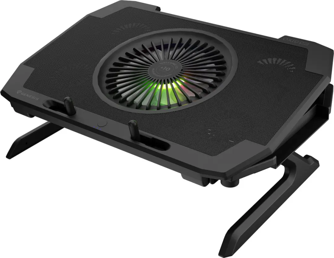 Genesis OXID 850 Laptopkoeler 17,3" - 5 Ventilatoren - Zwart