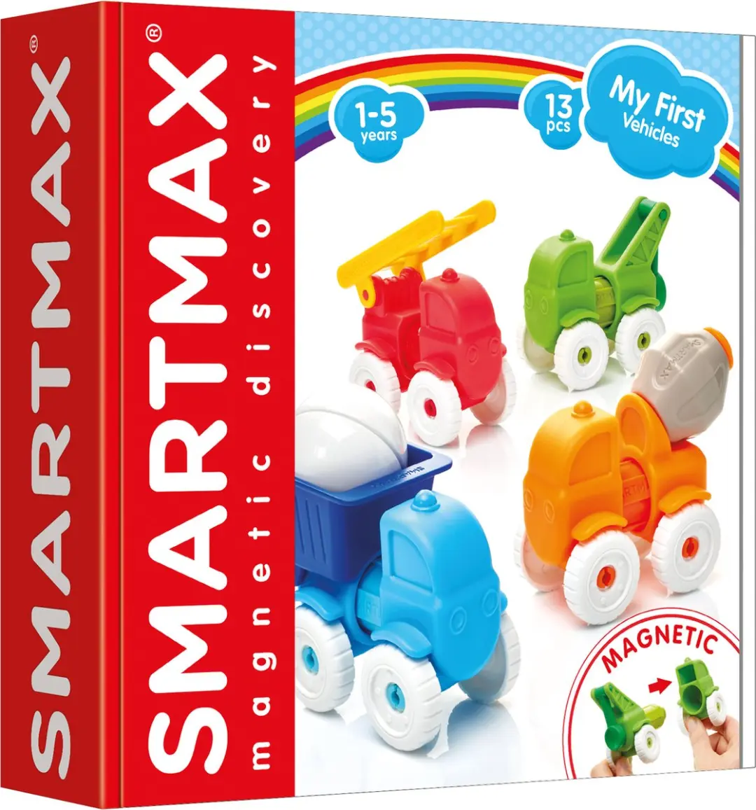 SmartMax My First Vehicles Magnetische Bouwset 13-delig - Multi