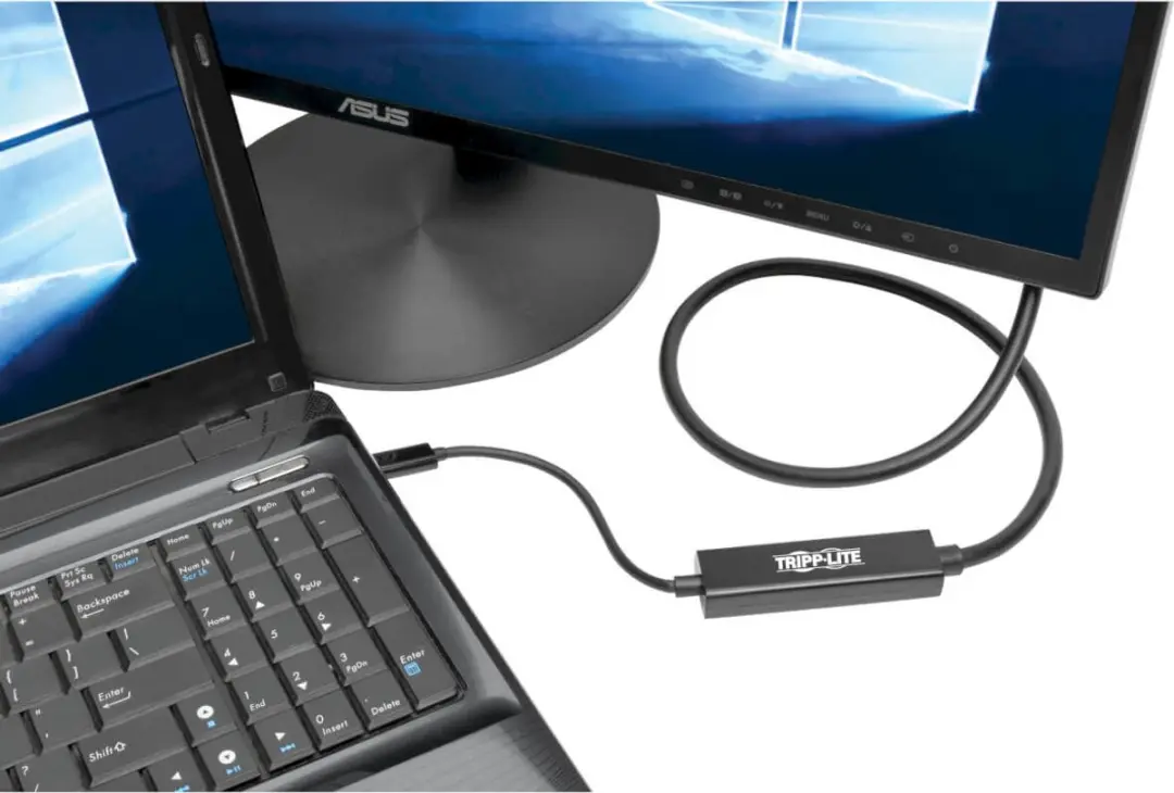 Tripp Lite U444-003-D USB-C naar DVI-D Kabel 0,9m - Zwart