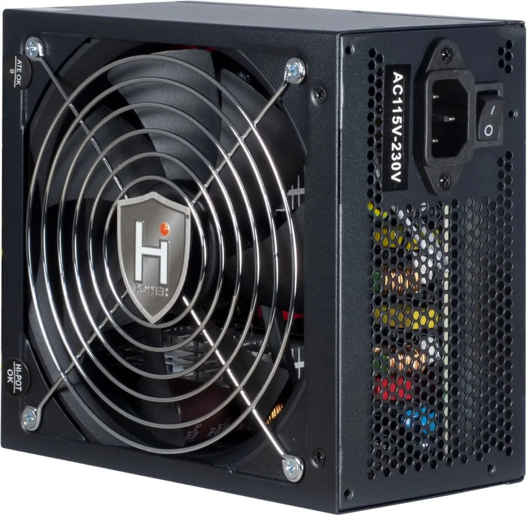 Inter-Tech HIPOWER SP-750 Voeding 750W - 80 Plus - Zwart