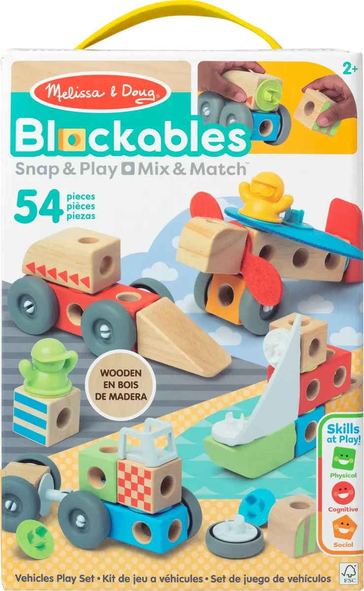 Blockables Voertuigen Speelset Melissa & Doug