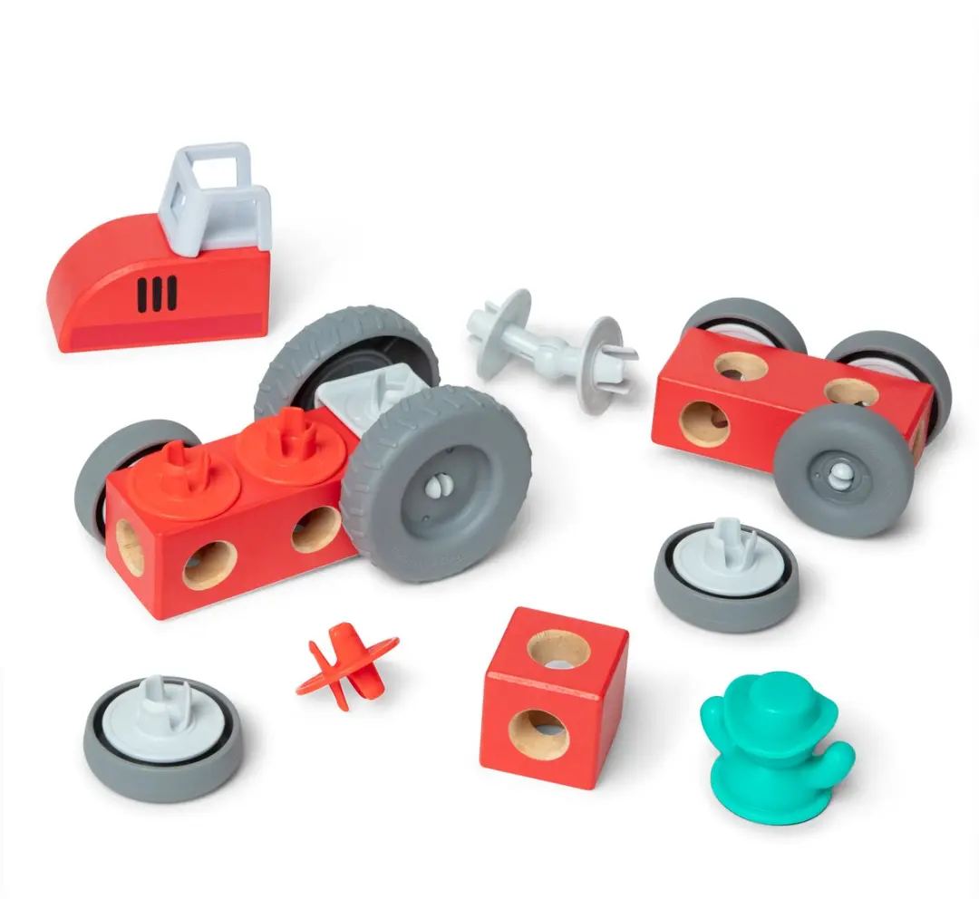 Blockables Voertuigen Speelset Melissa & Doug - 54 Stuks - Meerkleurig