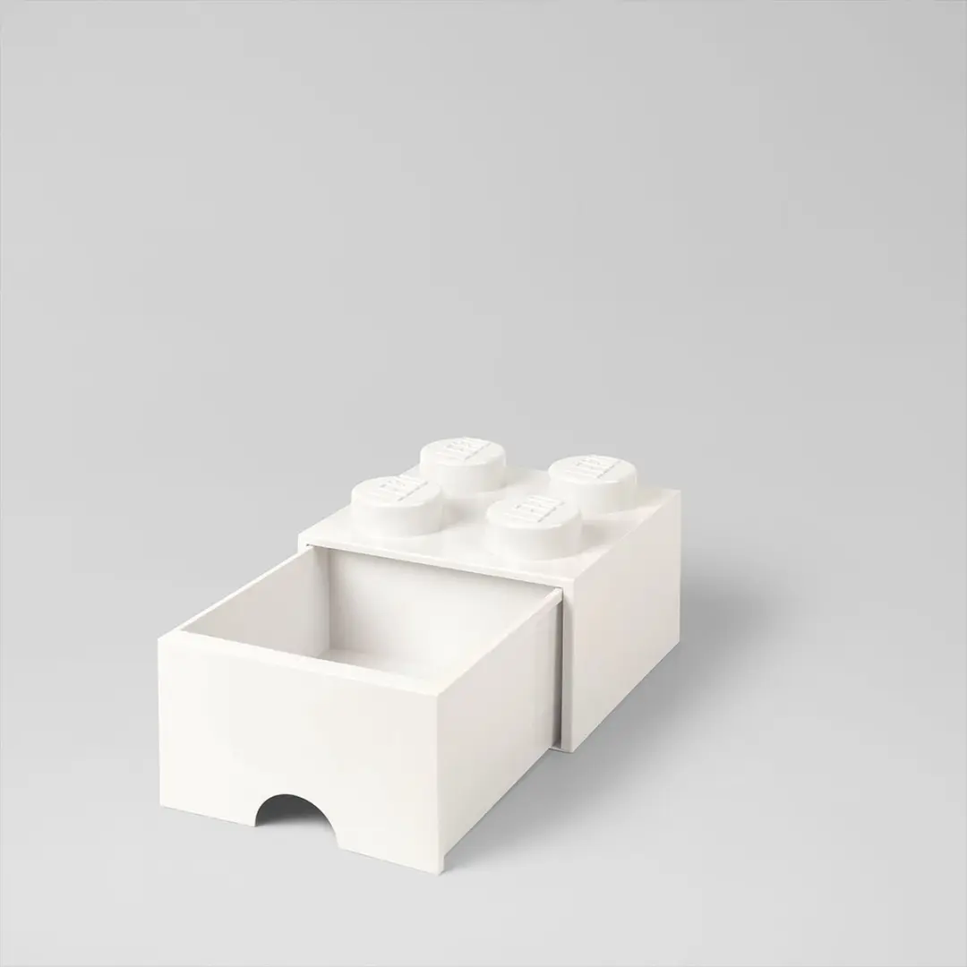 Lego - Opbergbox met Lade Brick 4 - Polypropyleen - Wit
