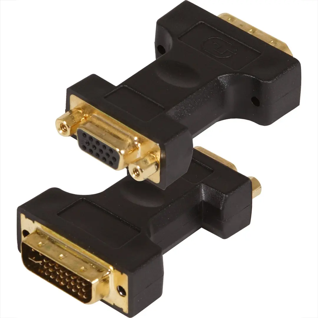 Scanpart DVI-I naar VGA Adapter - Grijs