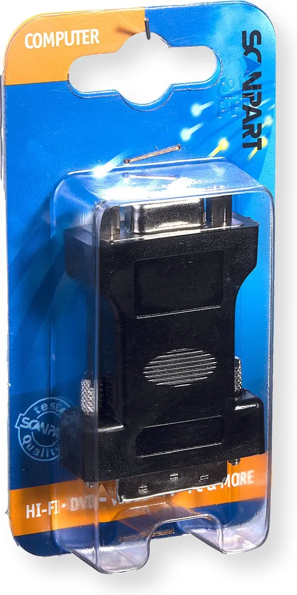 Scanpart DVI-I naar VGA Adapter - Grijs