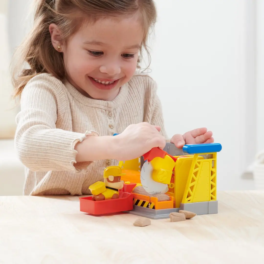 Rubble & Crew Rubble's Werkplaats Speelset PAW Patrol - 85g Kinetic Build-It Zand - 6067082