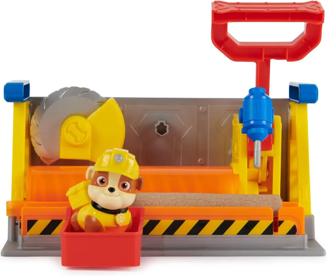 Rubble & Crew Rubble's Werkplaats Speelset PAW Patrol - 85g Kinetic Build-It Zand - 6067082