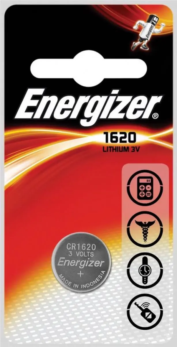 Energizer CR1620 Knoopcel - 3V