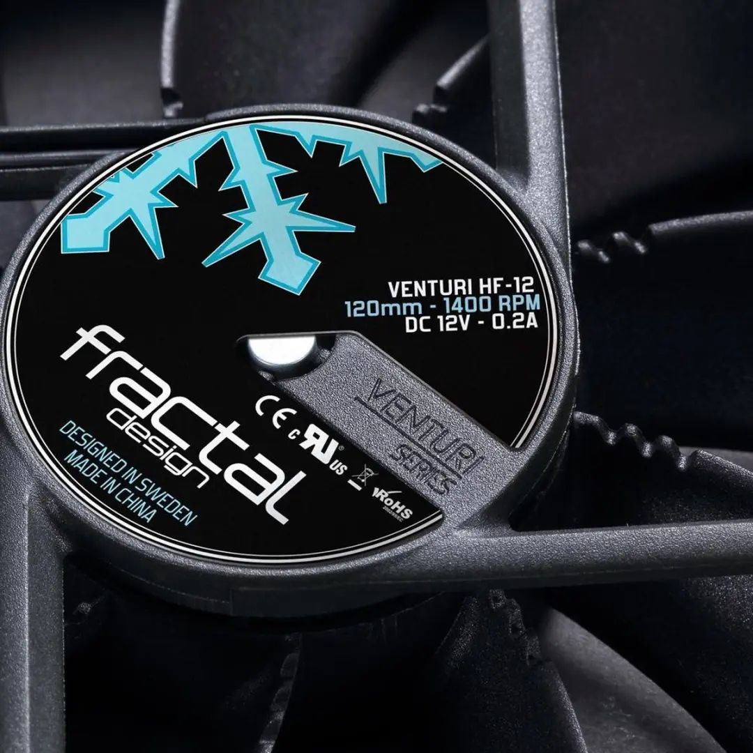 Fractal Design Venturi HP-14 PWM Ventilator 14cm - Zwart/Grijs
