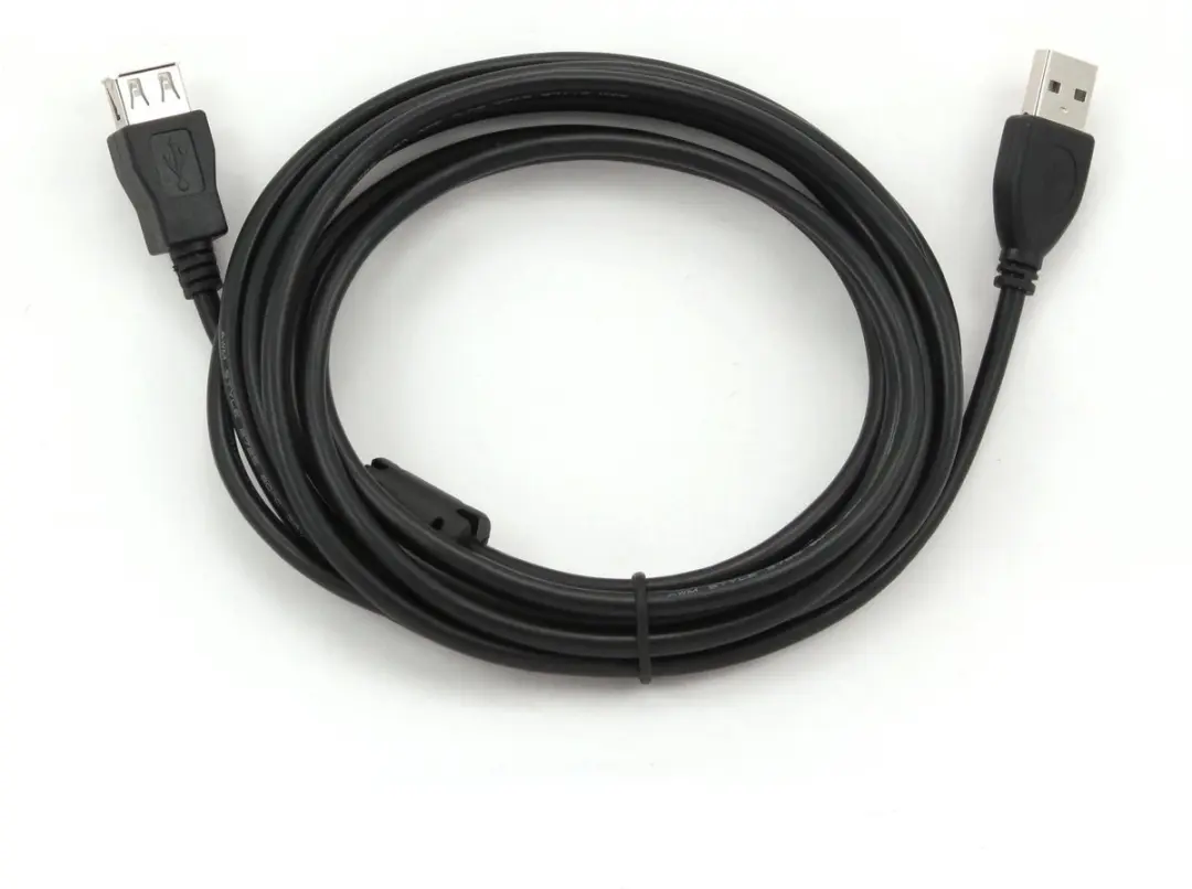 Cablexpert USB 2.0 A Plug A Socket Kabel CCF-USB2-AMAF-10 - 3m - Zwart