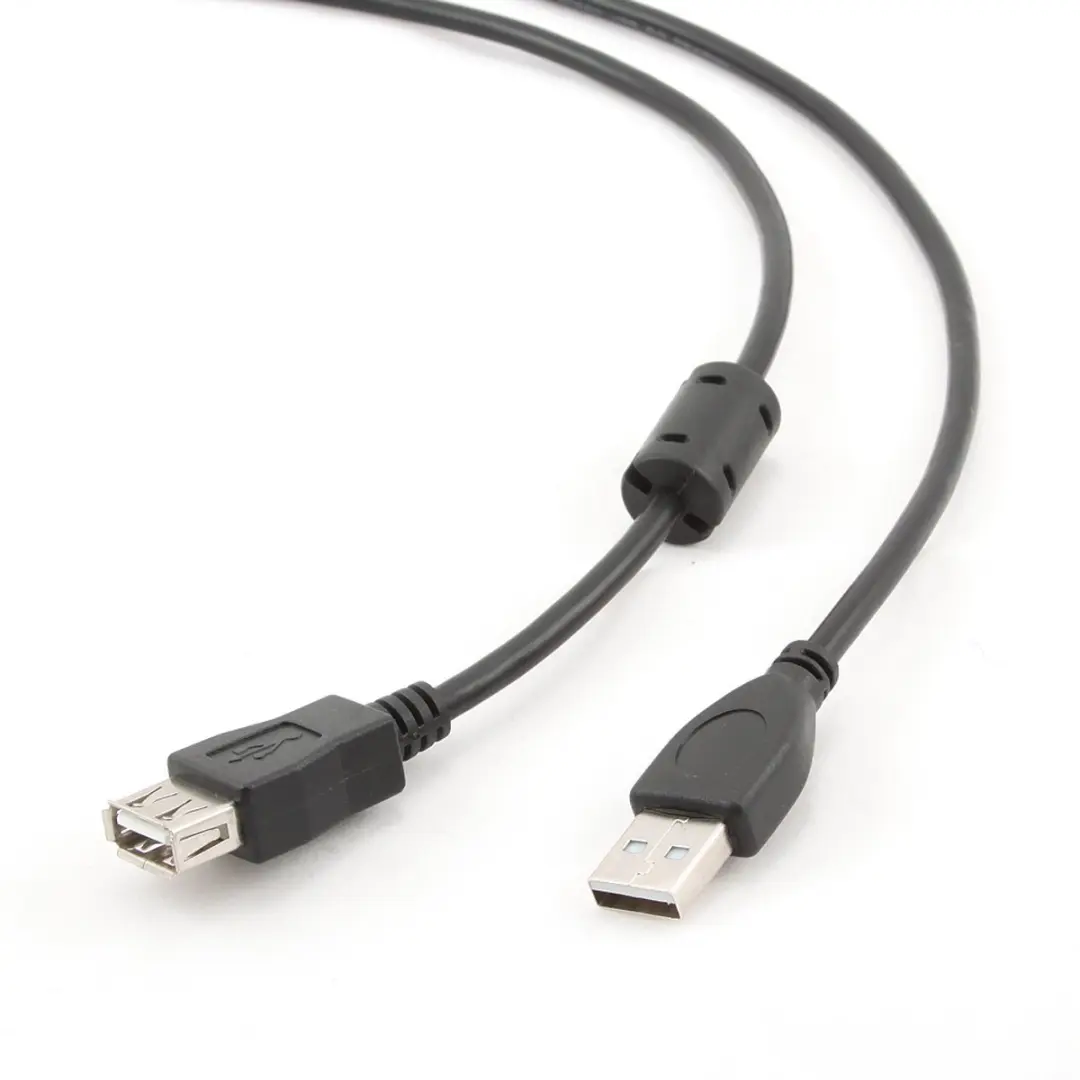 Cablexpert USB 2.0 A Plug A Socket Kabel CCF-USB2-AMAF-10 - 3m - Zwart