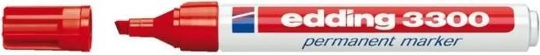 edding 3300 Permanent Beitelvormig 1-5mm - Rood