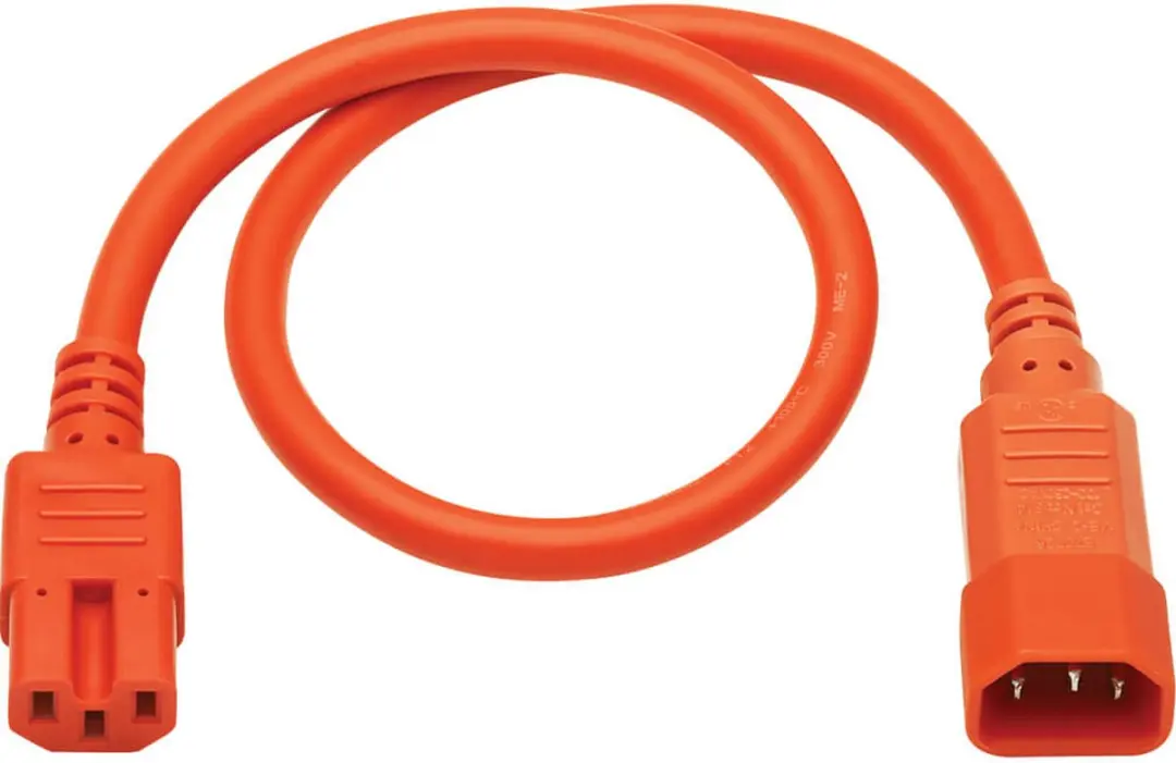 Tripp Lite P018-002-AOR Elektriciteitssnoer - 0,6m - C14/C15 - Oranje