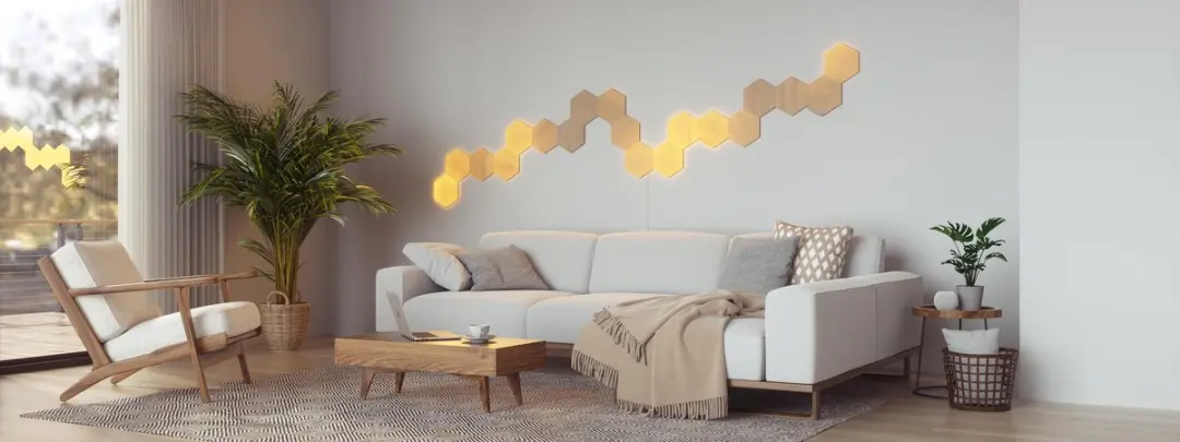 Nanoleaf Elements Hexagons Starterkit - 13 Panelen - Hout