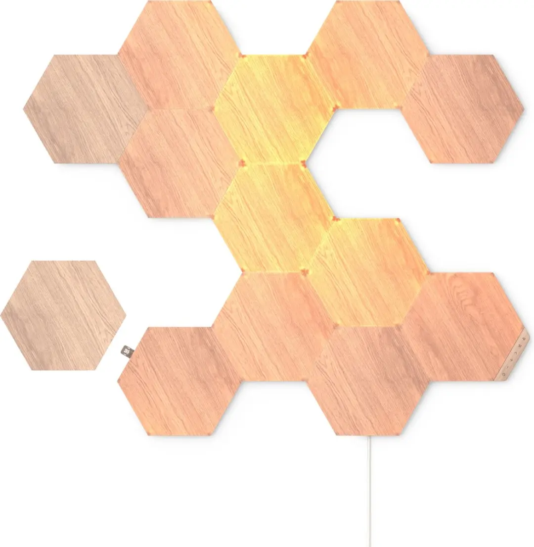 Nanoleaf Elements Hexagons Starterkit - 13 Panelen - Hout