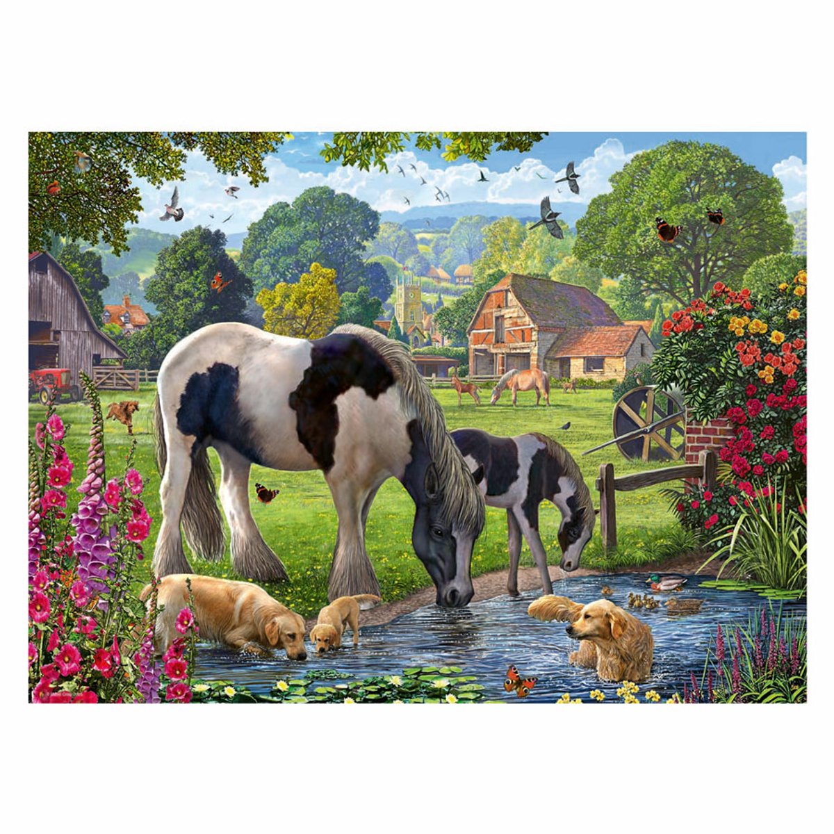 Ravensburger puzzel Hadlow Ponies - Legpuzzel - stukjes