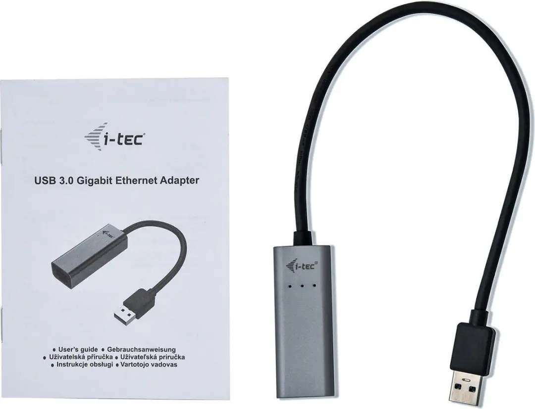 I-tec i-Tec Metal USB 3.0 Gigabit Ethernet Adapter U3METALGLAN - Zwart