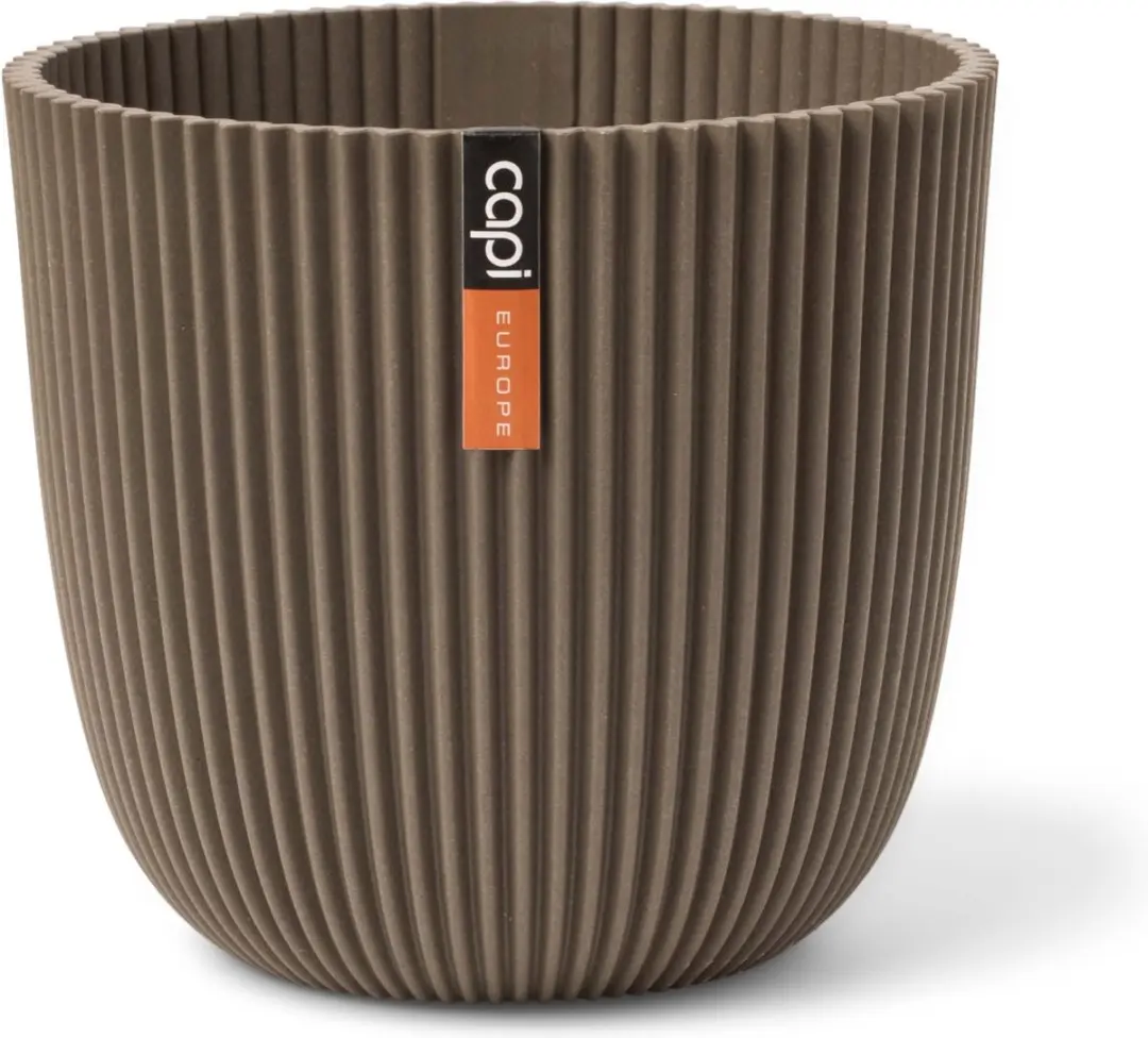 Capi Bloempot Groove IGWT532 - 1.2L Warm Taupe