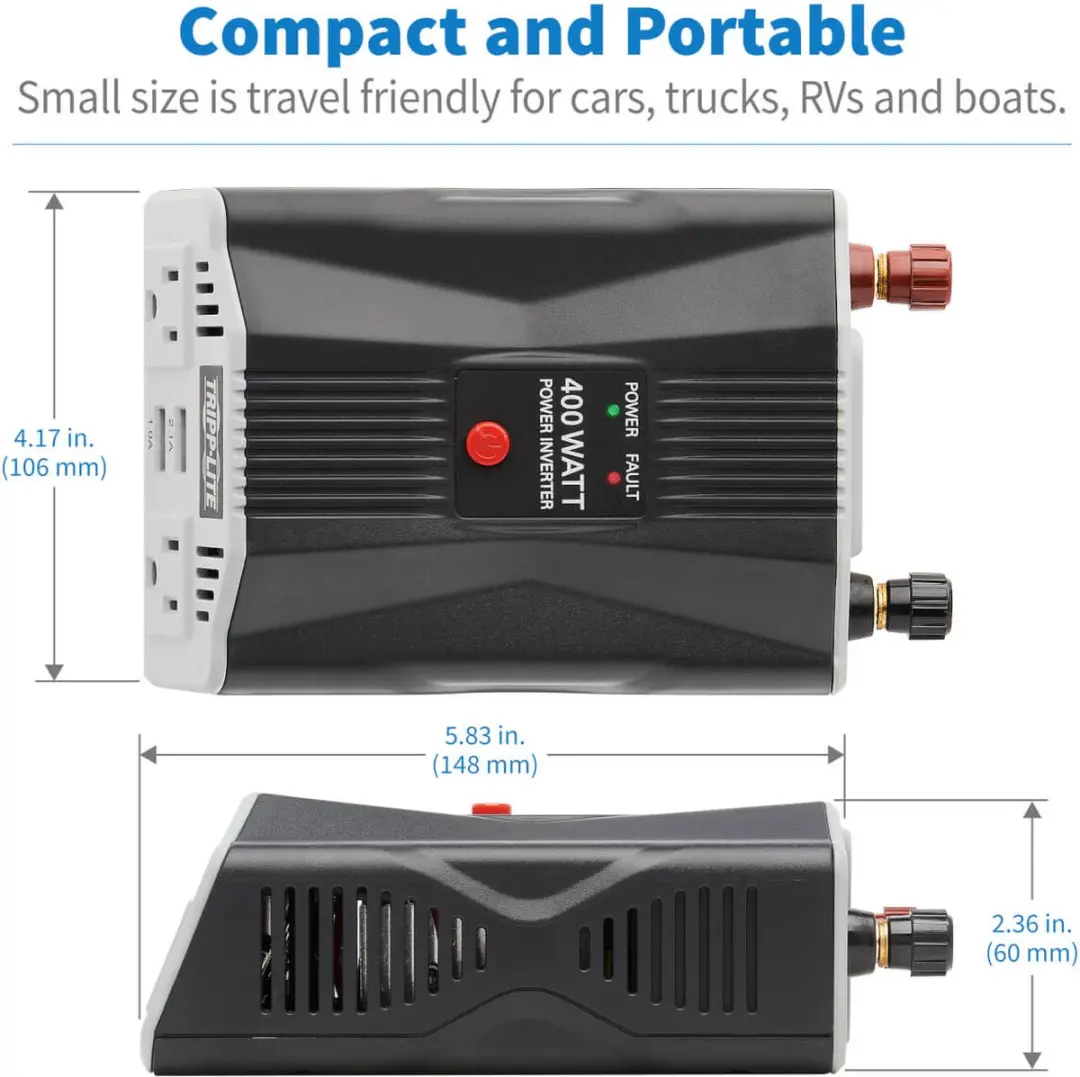 Tripp Lite PowerVerter PV400USB Inverter 400W - Zilver