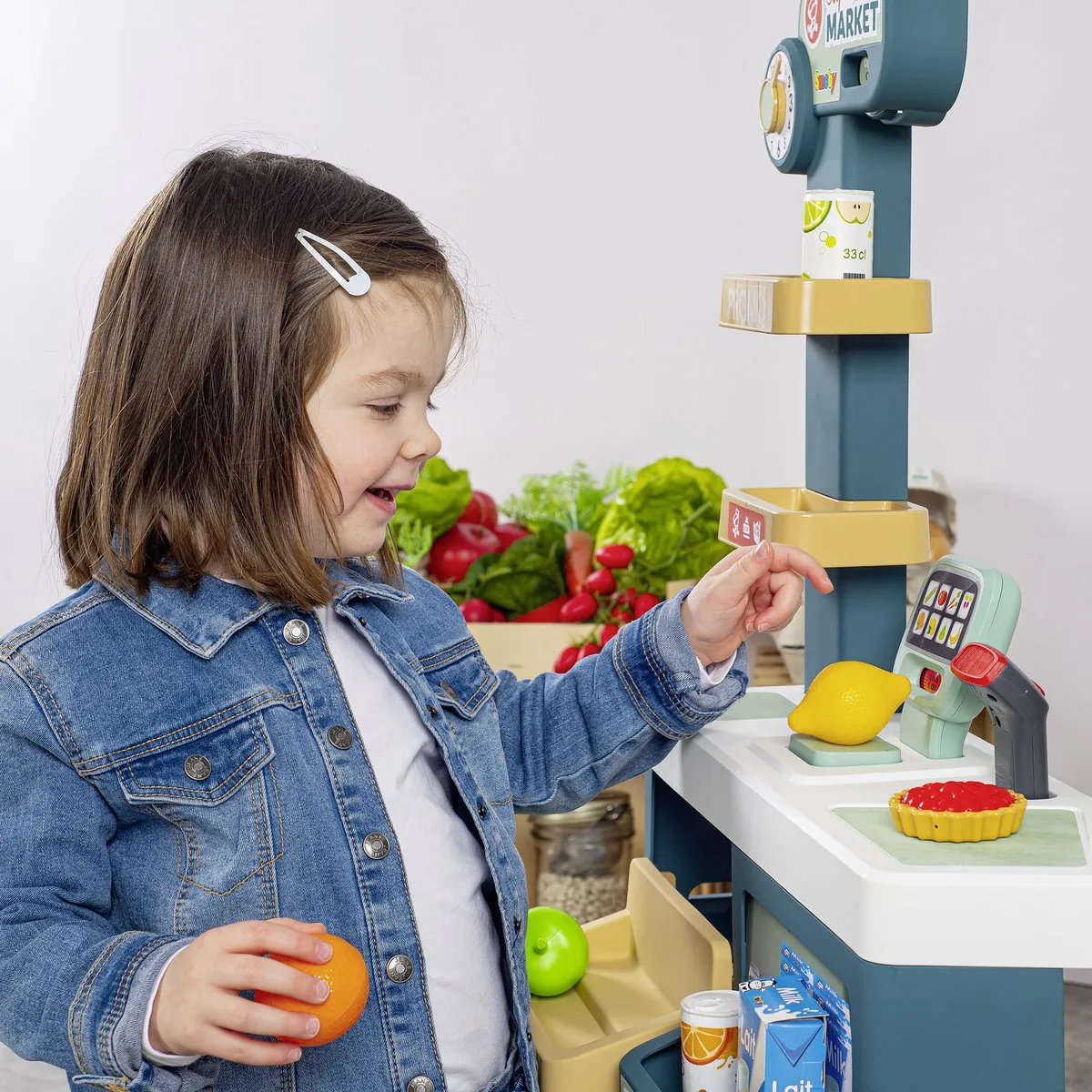 Smoby Super Market Speelgoedwinkeltje - Groen/Beige