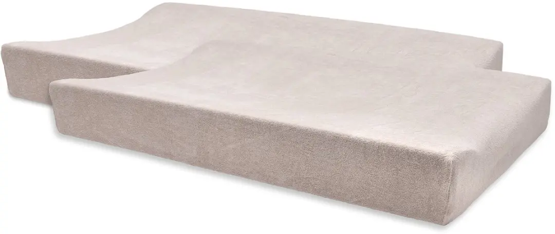 Jollein Aankleedkussenhoes Badstof 50x70cm Silk Rose - 2 Stuks