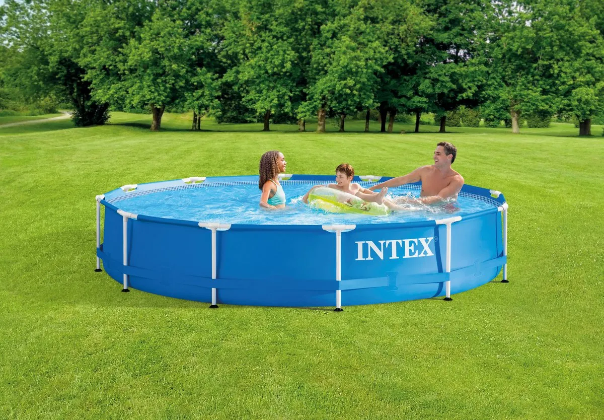 Intex Metal Frame Opzetzwembad 28212GN - Ø366cm x 76cm - Blauw