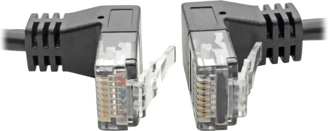 Tripp Lite N201-SR1-BK Netwerkkabel Cat6 U/UTP 0,3m - Zwart