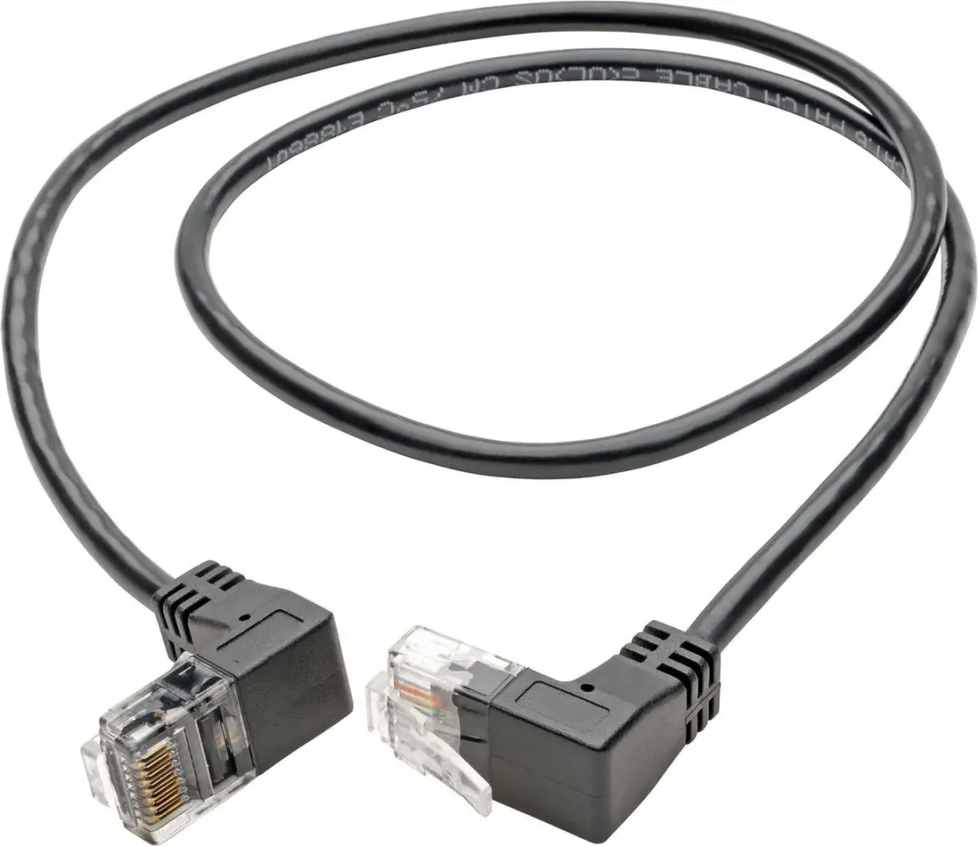 Tripp Lite N201-SR1-BK Netwerkkabel Cat6 U/UTP 0,3m - Zwart