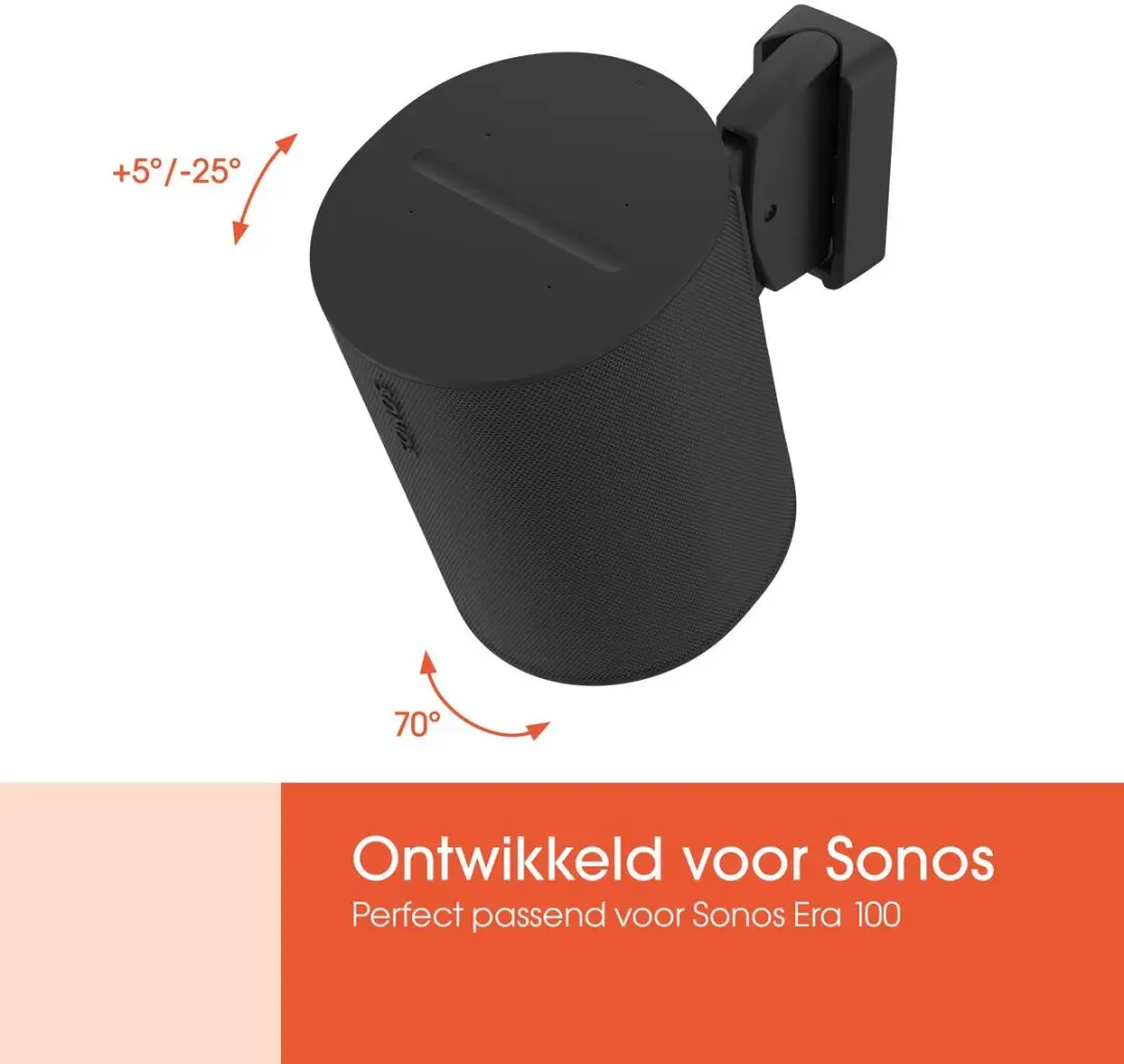 Vogel's SWM 4021 Sonos Era 100 Muurbeugel - Zwart - afbeelding 3 van 6