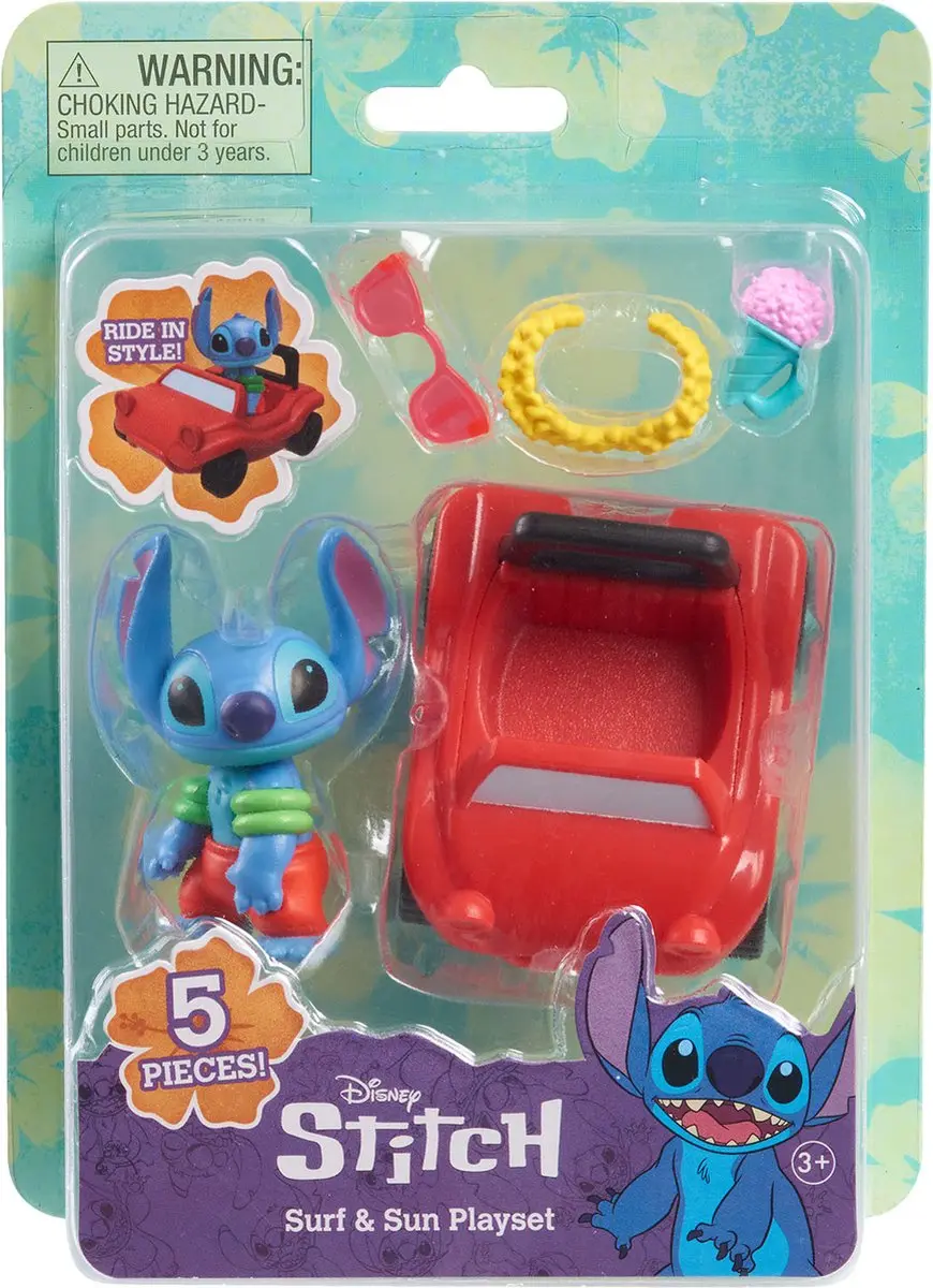 Disney Stitch Surf & Sun Speelset - Meerkleurig