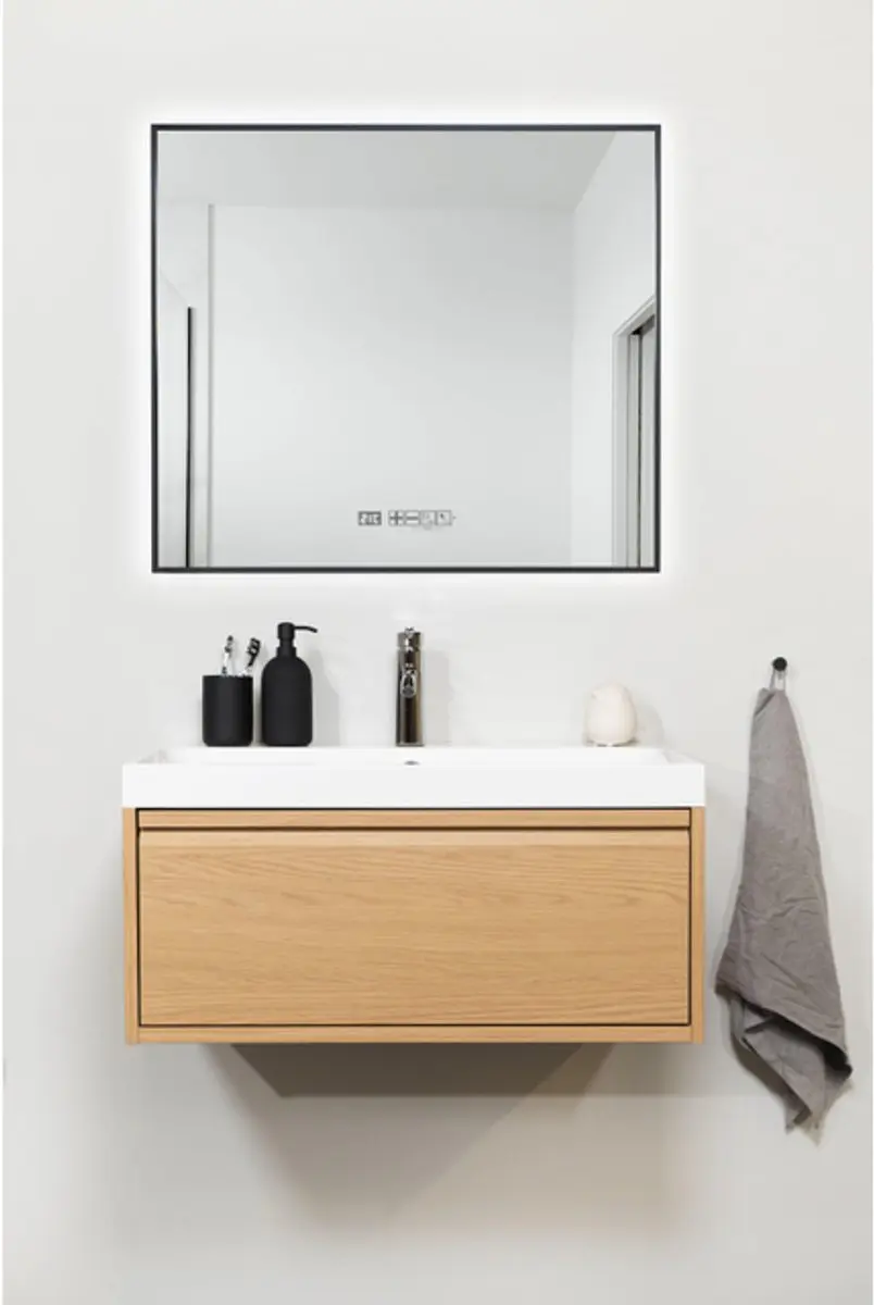 Eurom Sani 400 Mirror Infraroodpaneel 80x70cm - 400W - Zwart mat