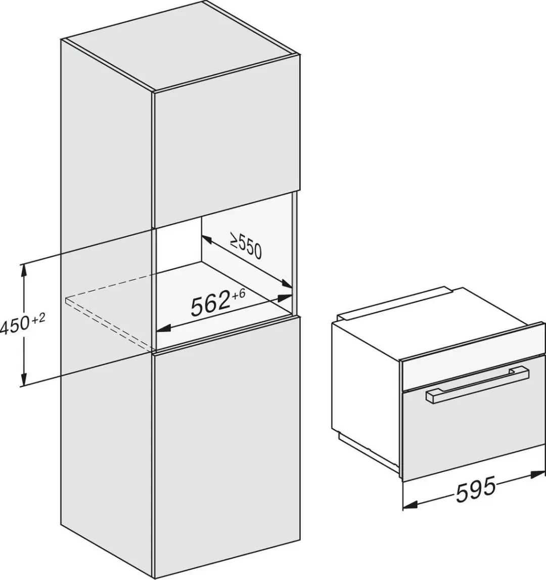 Miele M 7140 TC Inbouwmagnetron 900W - Roestvrij staal/Obsidiaanzwart