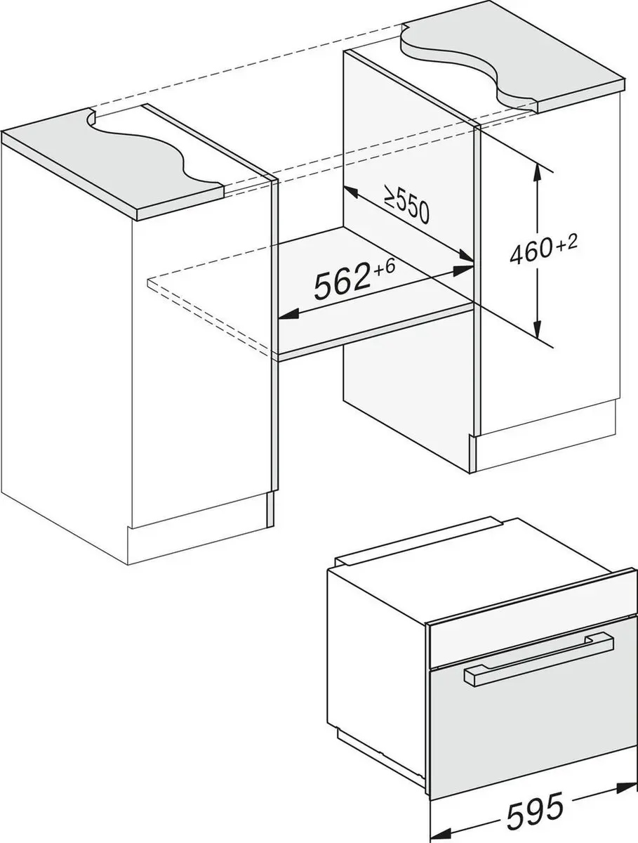 Miele M 7140 TC Inbouwmagnetron 900W - Roestvrij staal/Obsidiaanzwart