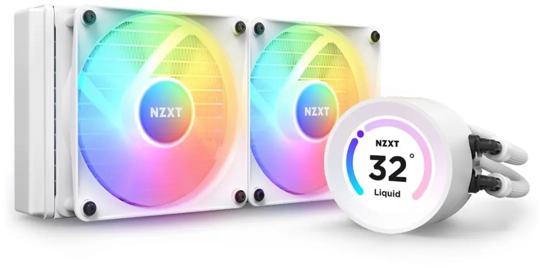 NZXT RL-KR24E-W1 Vloeistofkoeling Kit - Wit
