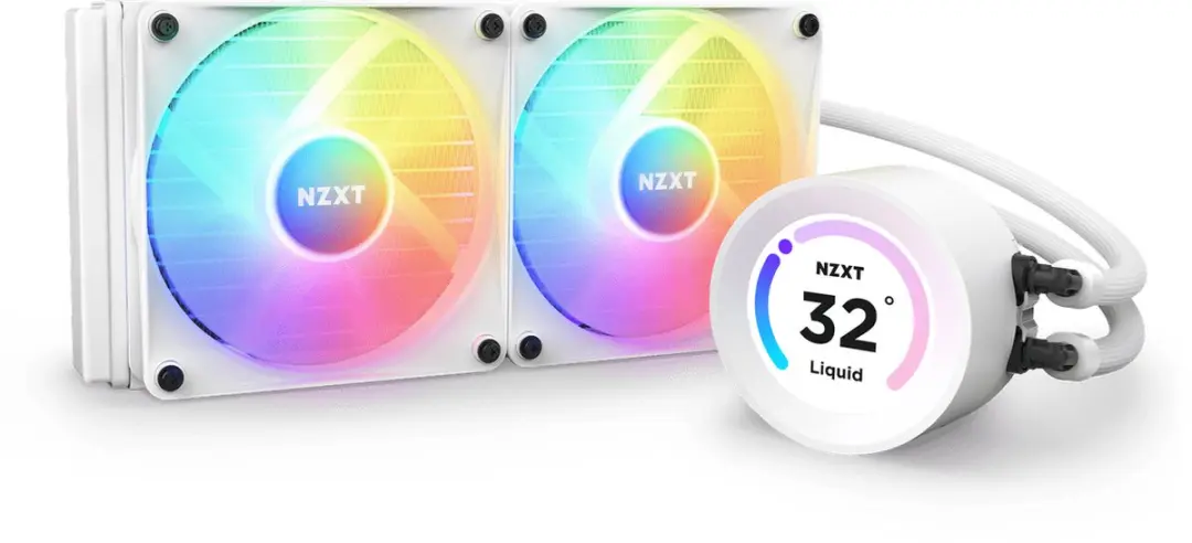 NZXT RL-KR24E-W1 Vloeistofkoeling Kit - Wit