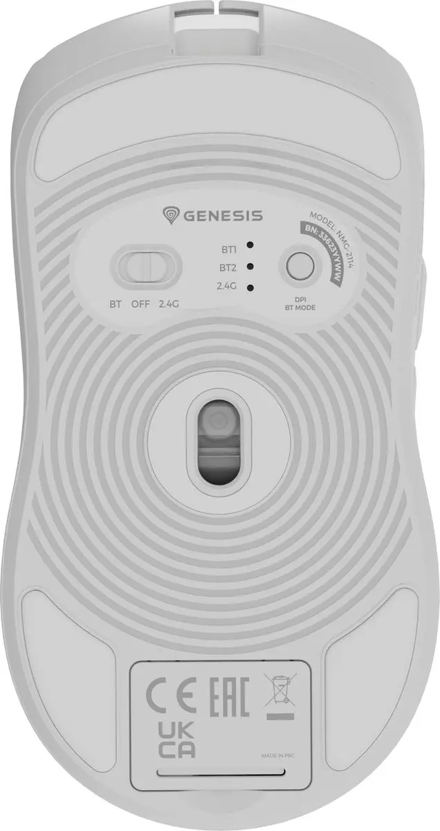 Genesis NMG-2114 Zircon 500 Game Muis - Wit
