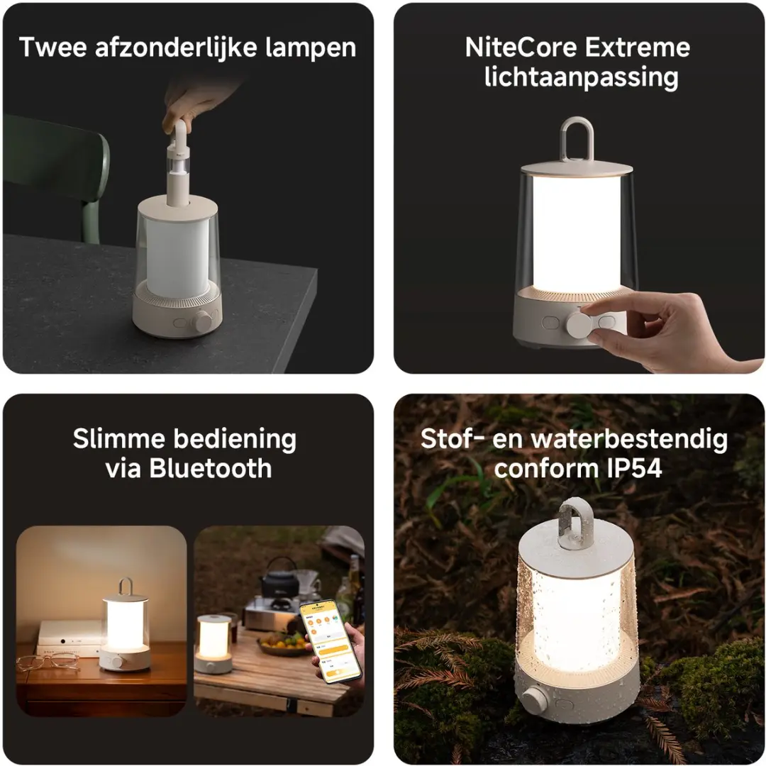 Xiaomi Multifunctionele Campinglamp 600 Lumen - IP54 - RGB - Wit - afbeelding 3 van 6