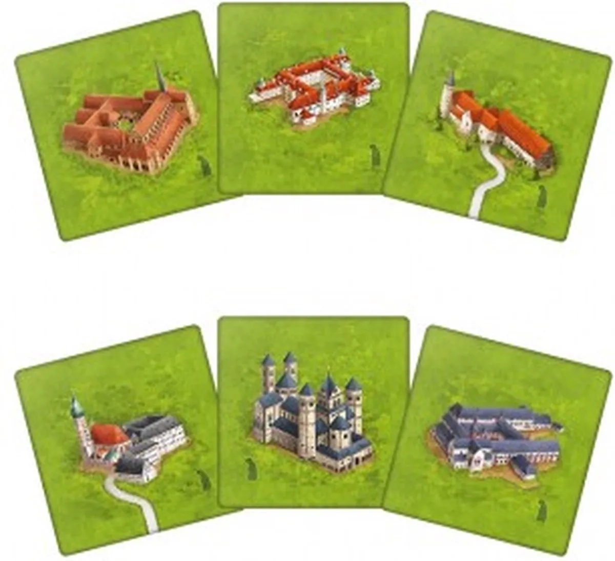 999 Games Carcassonne Mini Uitbreiding De Kloosters in Duitsland 3.0