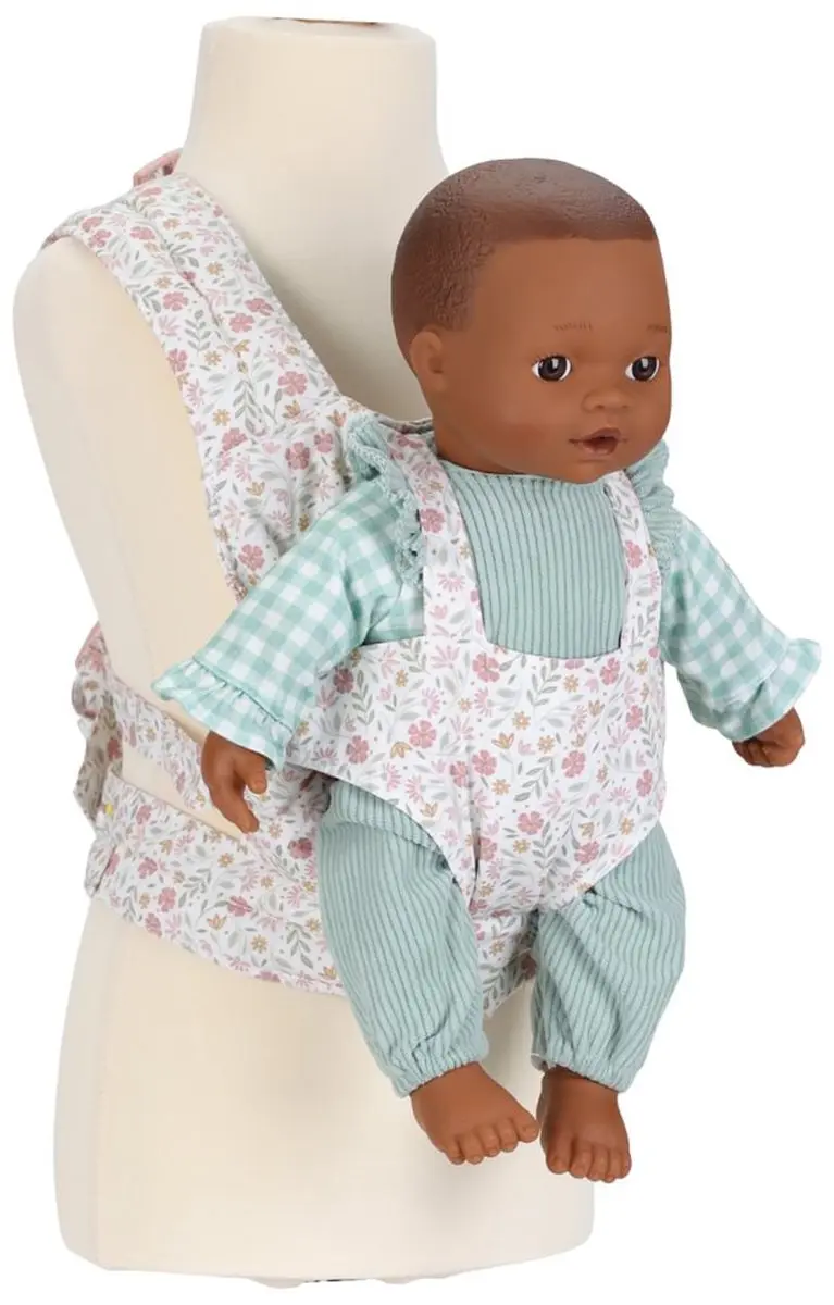 Little Dutch Poppendraagzak Soft Flowers LD4590 - Babypop - Roze