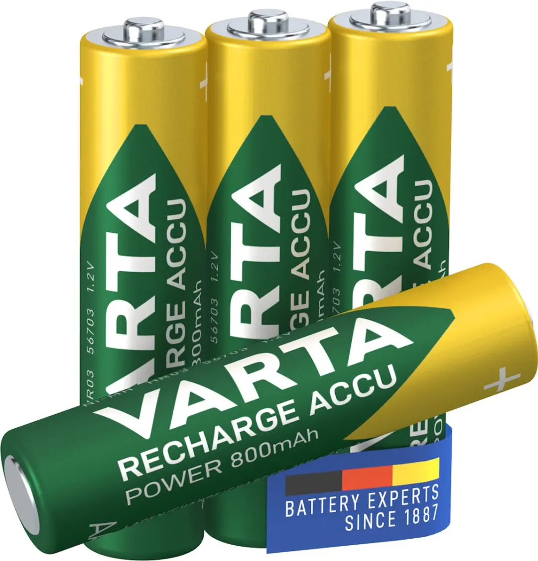 Varta AAA Oplaadbare Batterijen 1000mAh - 4 Stuks