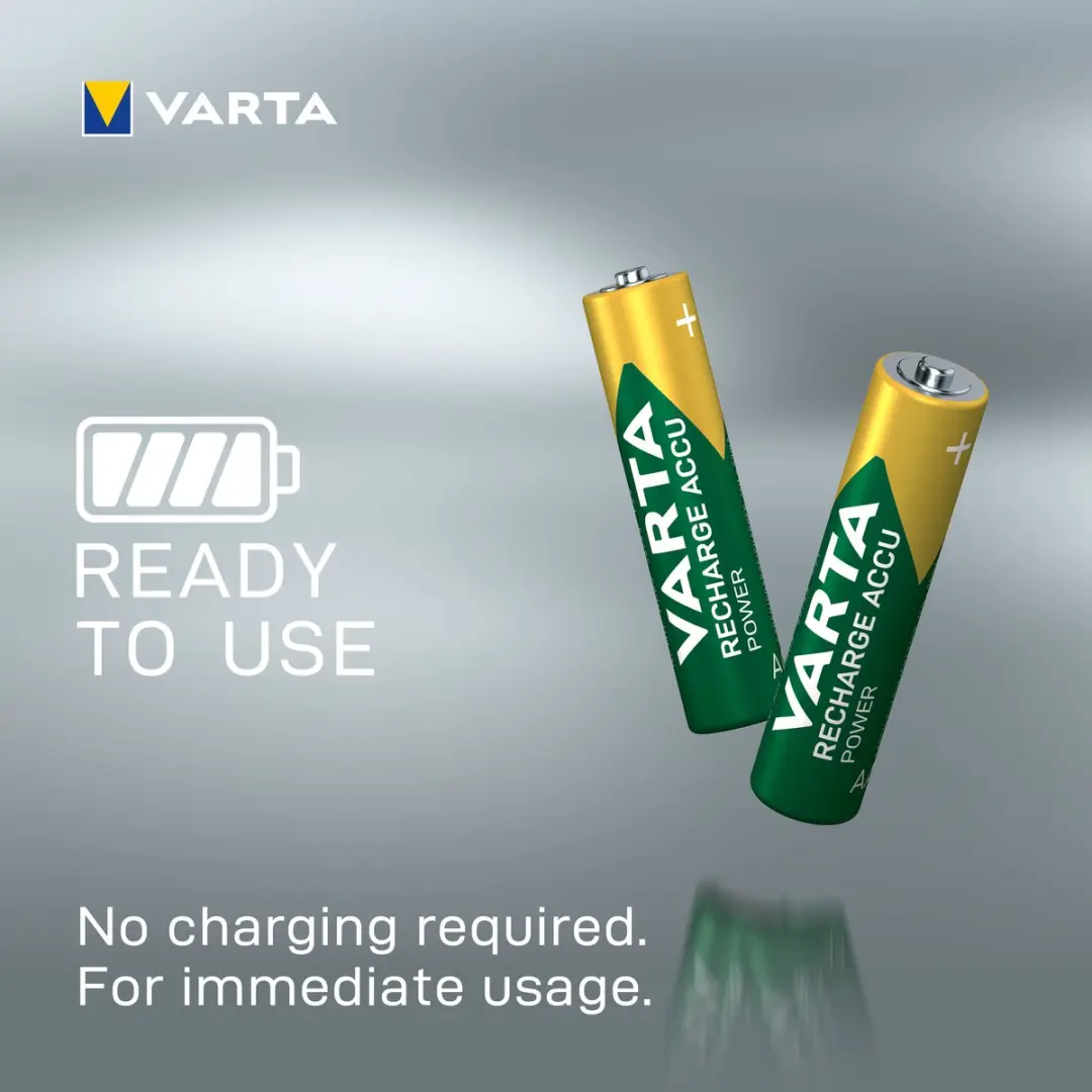 Varta AAA Oplaadbare Batterijen 1000mAh - 4 Stuks