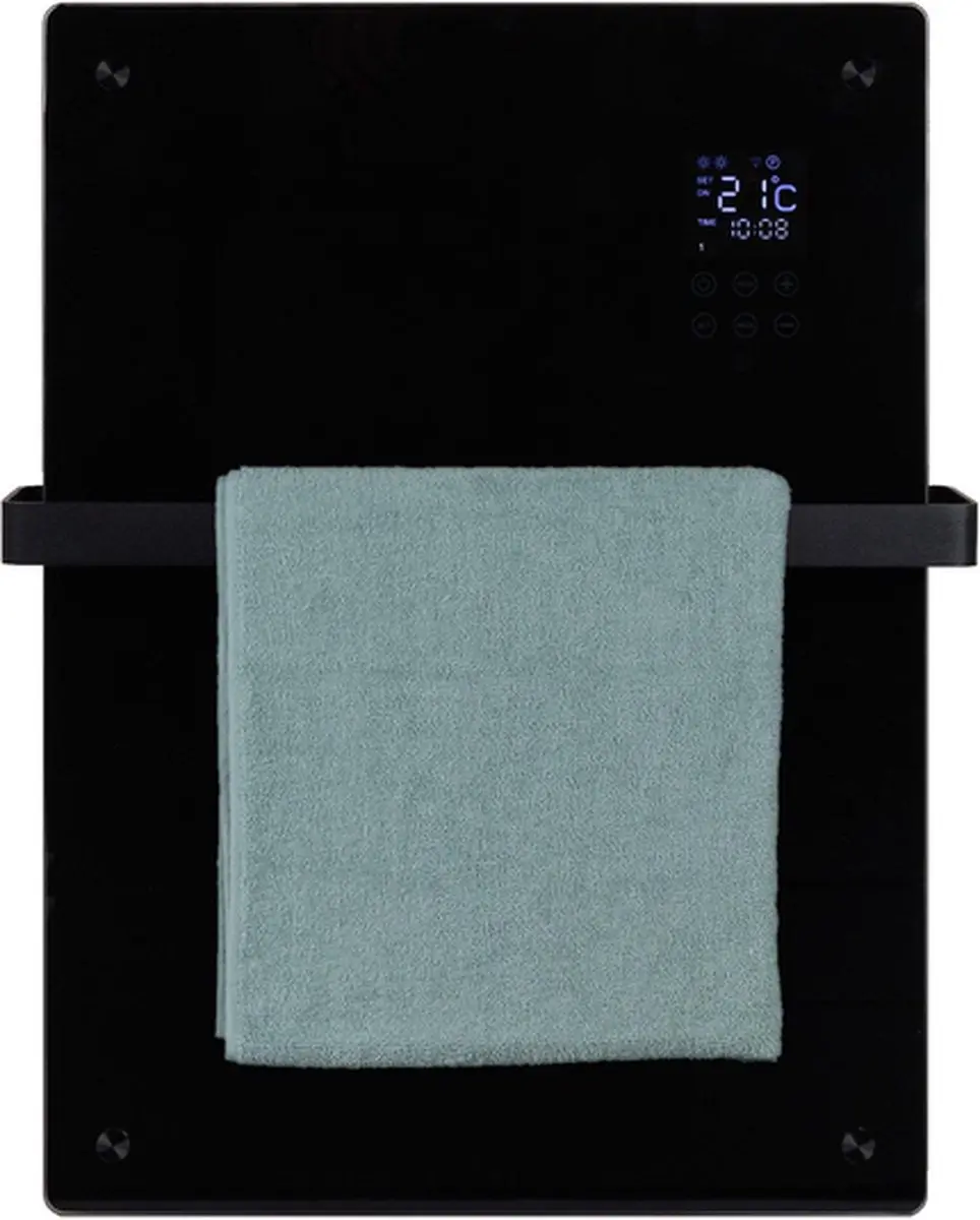 Eurom Alutherm Infrarood Verwarmingspaneel 800W - 67x43cm - Zwart mat