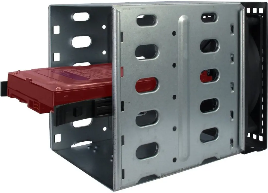Inter-Tech 4U 40240 Rack - 11x 3.5" 4x 2.5" - Zwart/Grijs